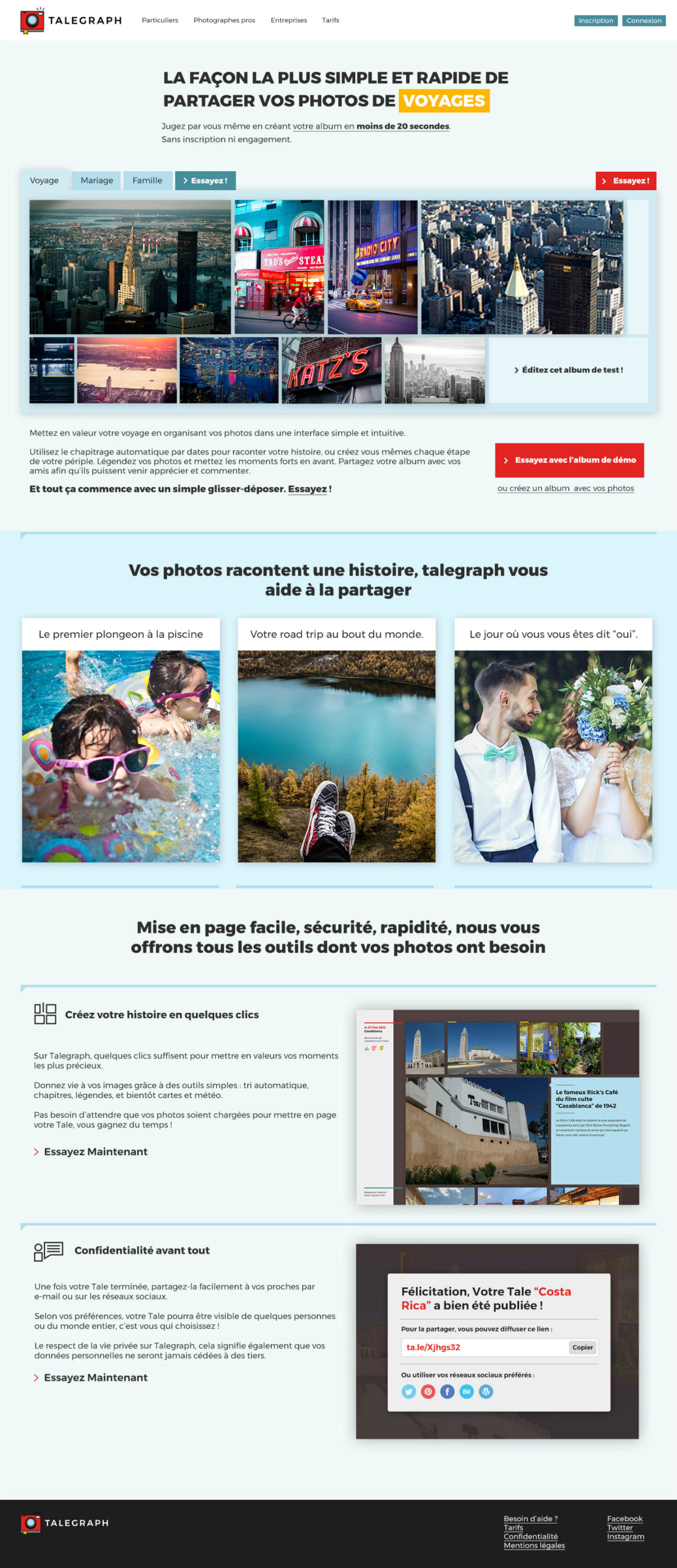 Site internet Talegraph Conception,Direction Artistique,UX,Webdesign,Application,Graphisme,Stratégie