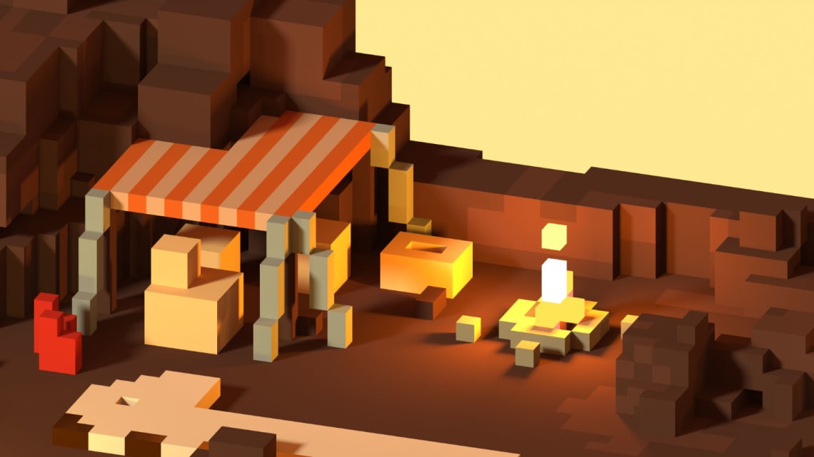 Meilleurs vœux 2018 Conception,Direction Artistique,Illustration,3D,Voxel