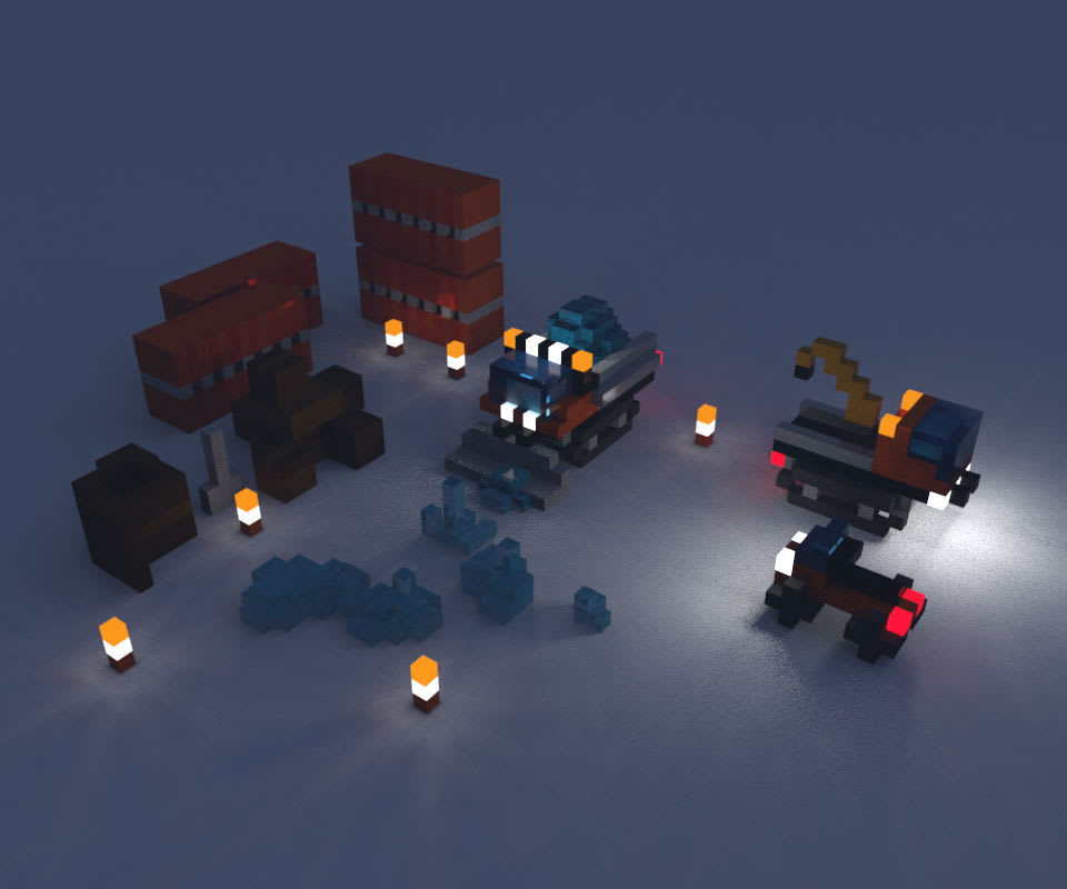 Forage Arctique Conception,Direction Artistique,3D,Voxel
