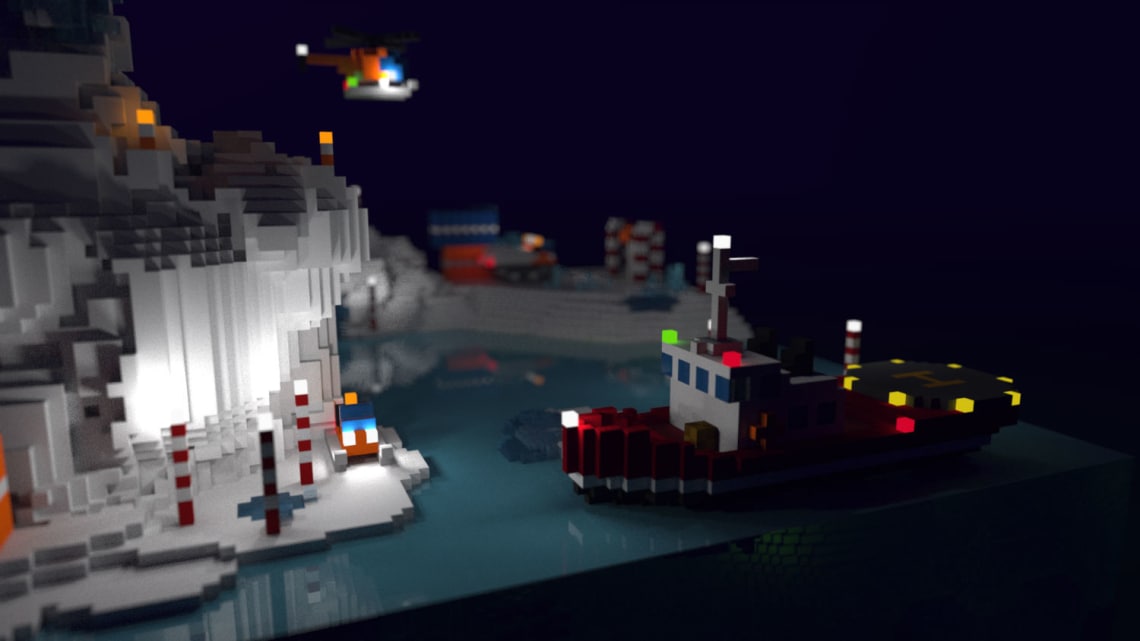 Forage Arctique Conception,Direction Artistique,3D,Voxel