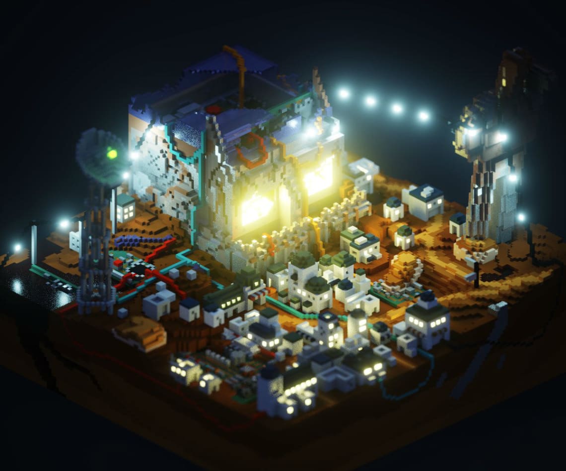Robots Are Coming Direction Artistique,Illustration,3D,Voxel,Graphisme