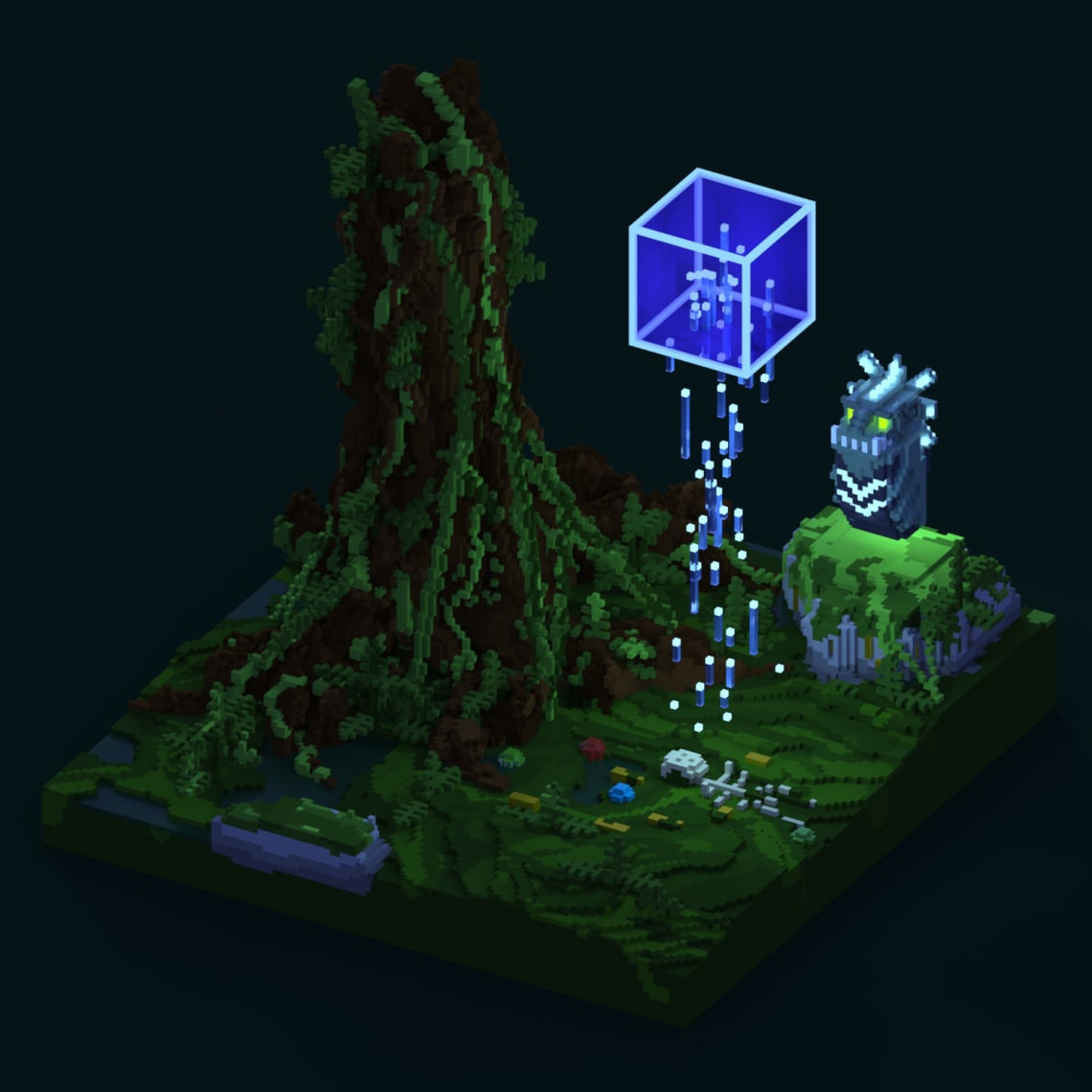 Robots Are Coming Direction Artistique,Illustration,3D,Voxel,Graphisme