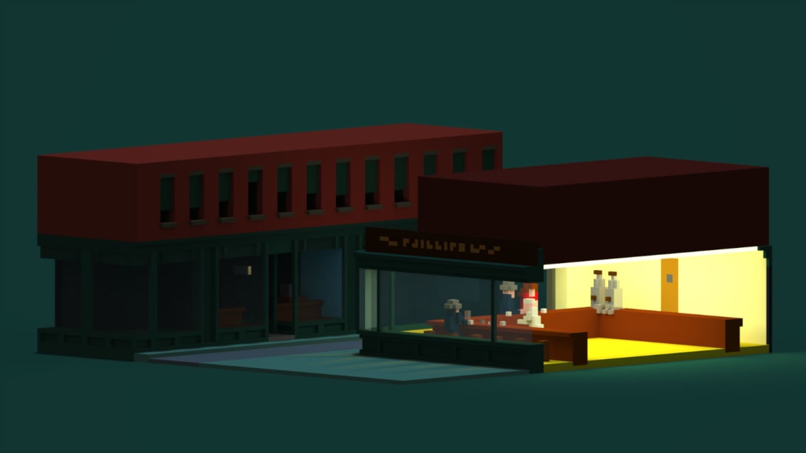 Nightvoxels Conception,Direction Artistique,3D,Voxel,Illustration