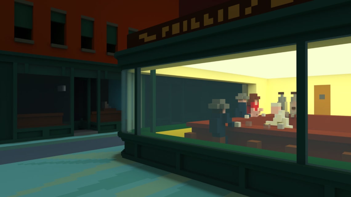 Nightvoxels Conception,Direction Artistique,3D,Voxel,Illustration