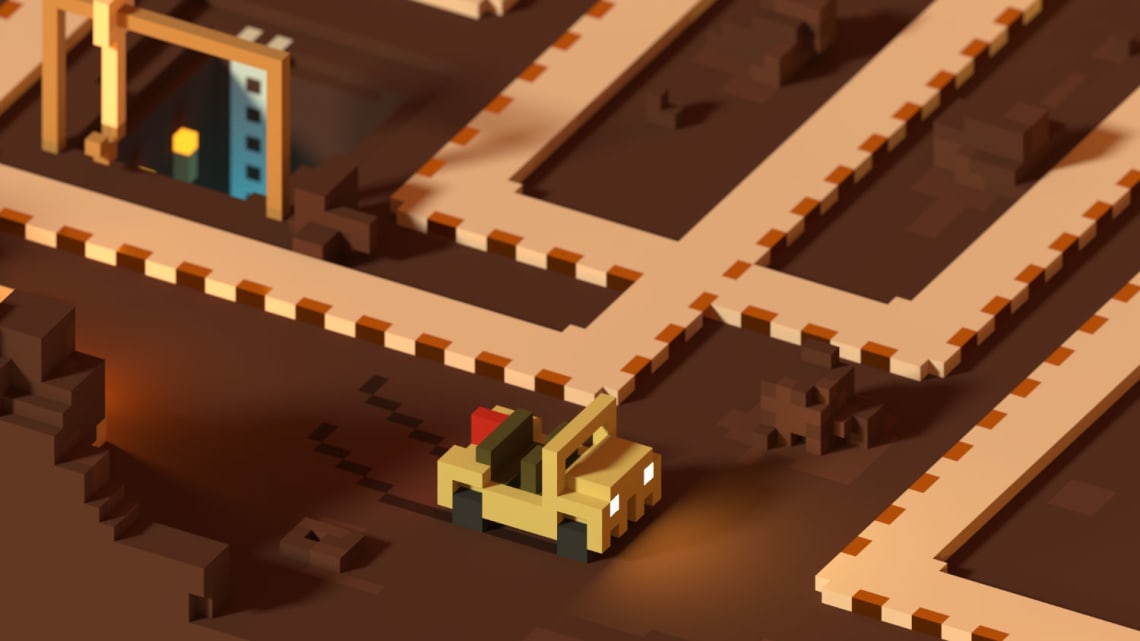Meilleurs vœux 2018 Conception,Direction Artistique,Illustration,3D,Voxel
