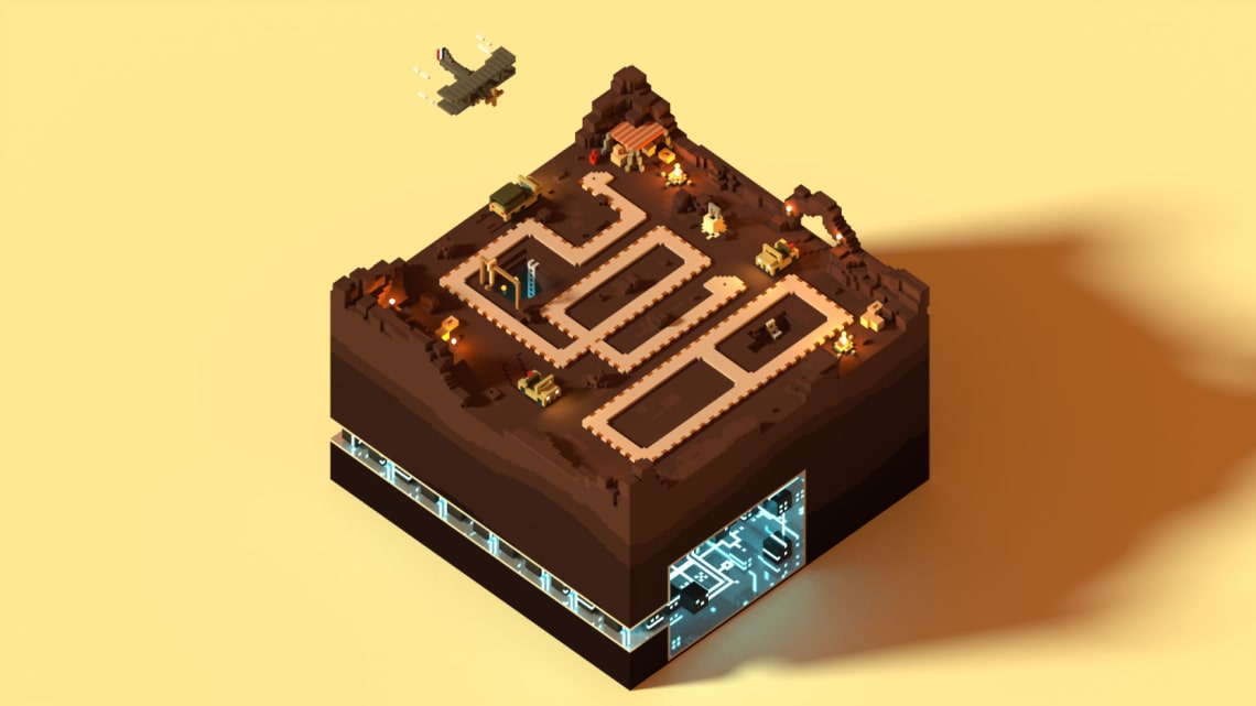 Meilleurs vœux 2018 Conception,Direction Artistique,Illustration,3D,Voxel