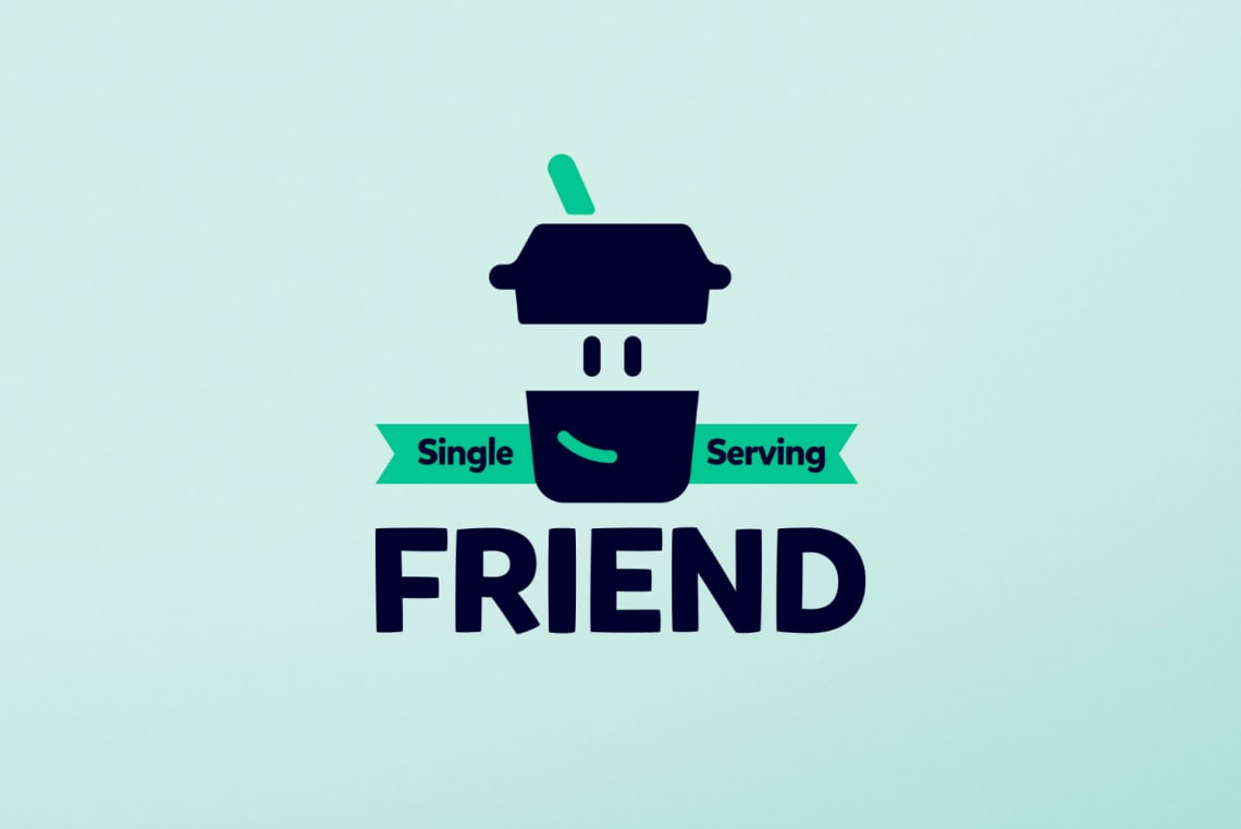 Single Serving Friend Conception,Direction Artistique,Identité,Bricolage,Logo