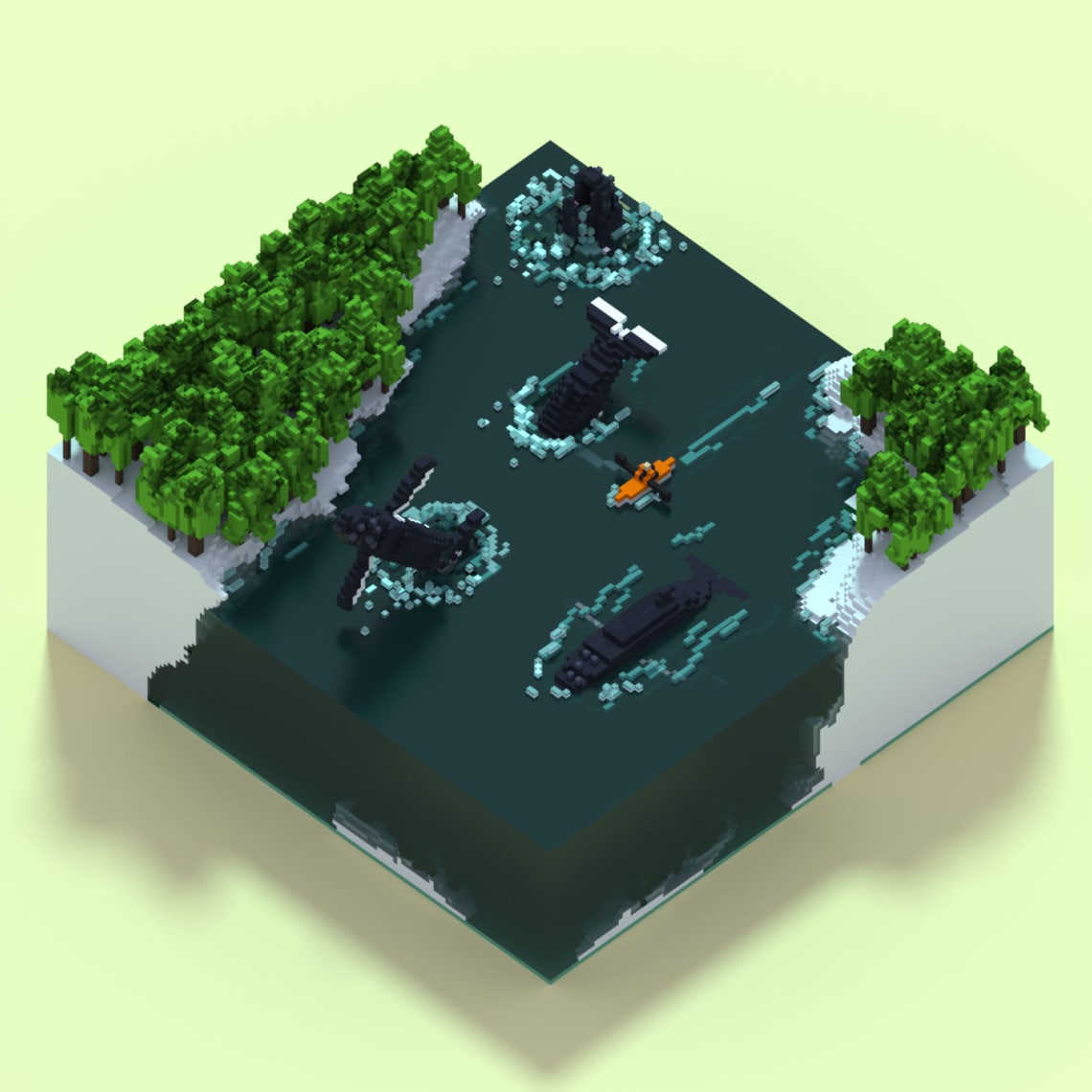 Voxels frais, voxels variés Conception,Direction Artistique,3D,Voxel,Illustration
