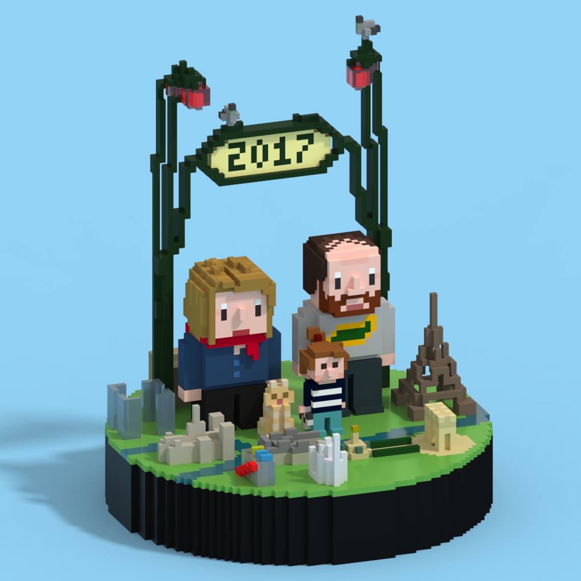 Voxels frais, voxels variés Conception,Direction Artistique,3D,Voxel,Illustration