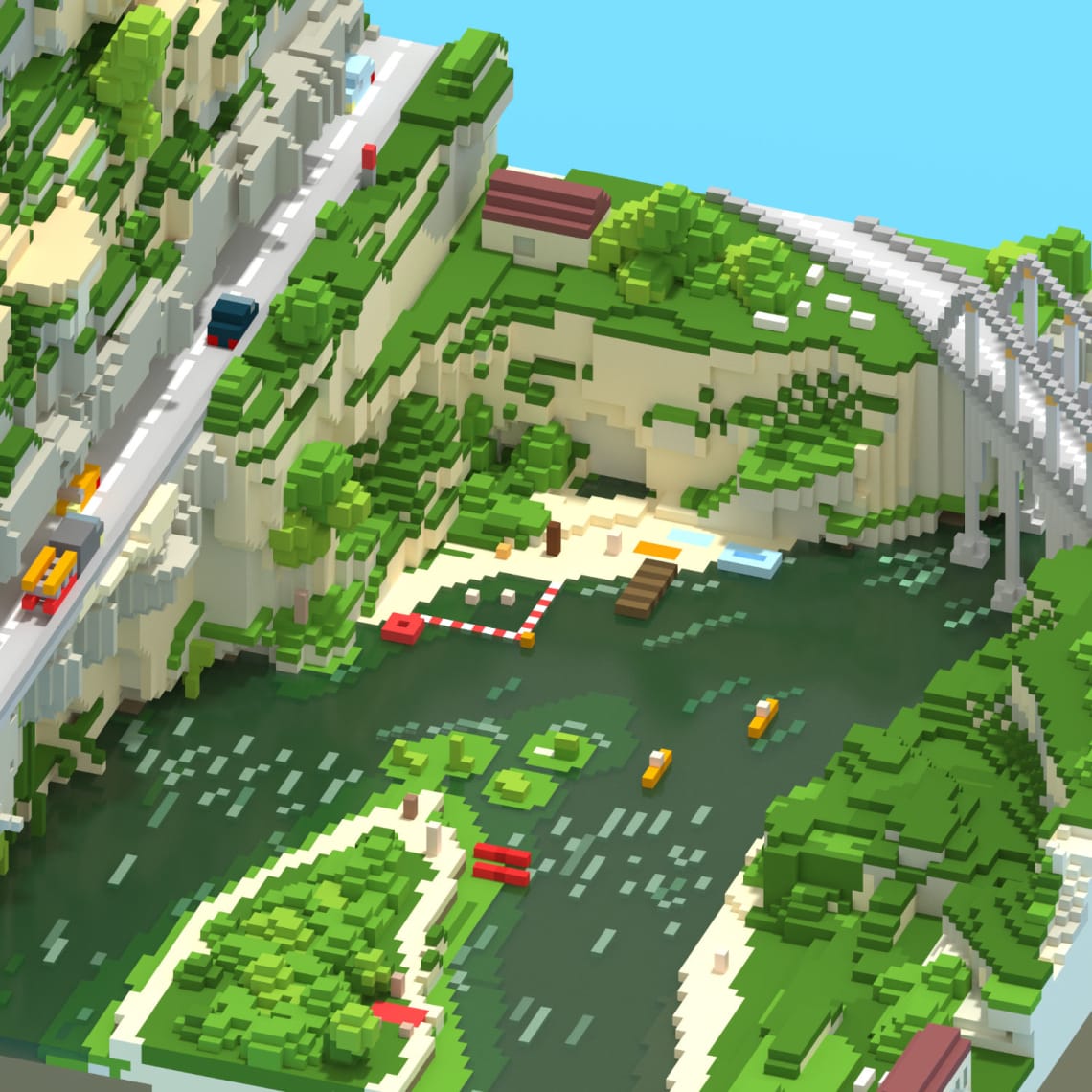 Voxels frais, voxels variés Conception,Direction Artistique,3D,Voxel,Illustration