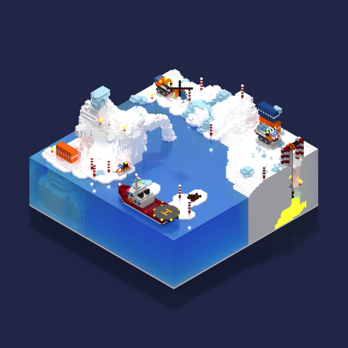 Voxels frais, voxels variés Conception,Direction Artistique,3D,Voxel,Illustration