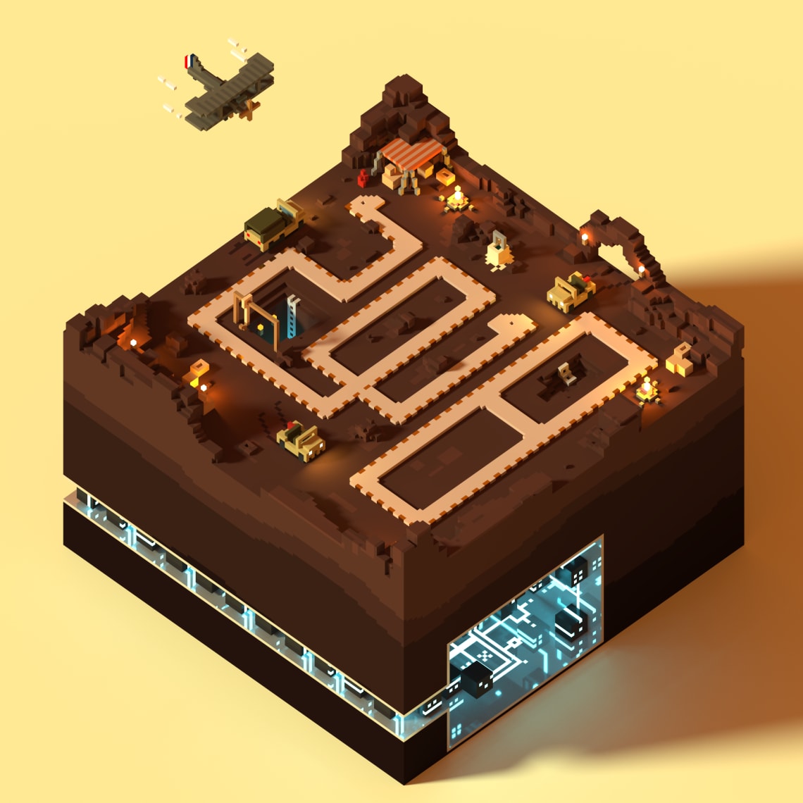 Voxels frais, voxels variés Conception,Direction Artistique,3D,Voxel,Illustration