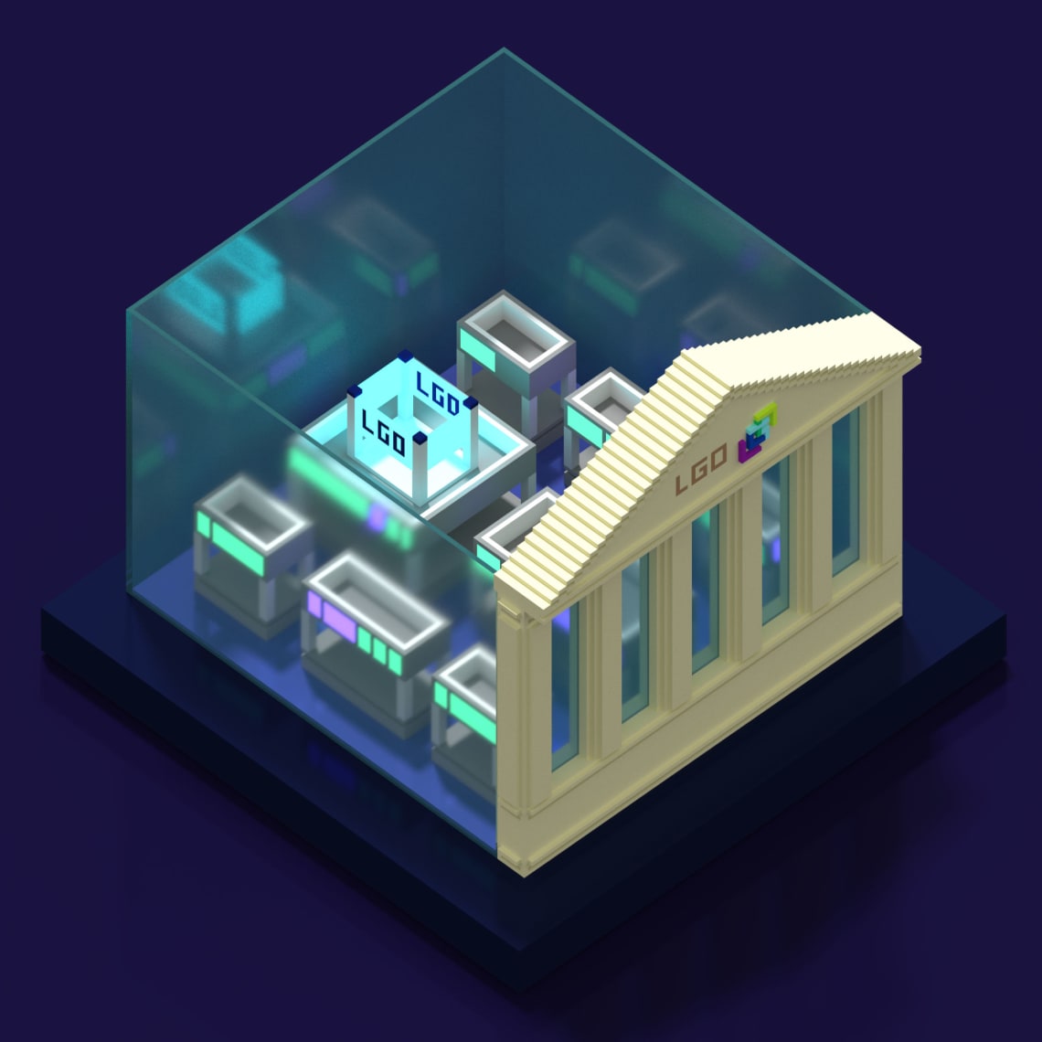 Voxels frais, voxels variés Conception,Direction Artistique,3D,Voxel,Illustration