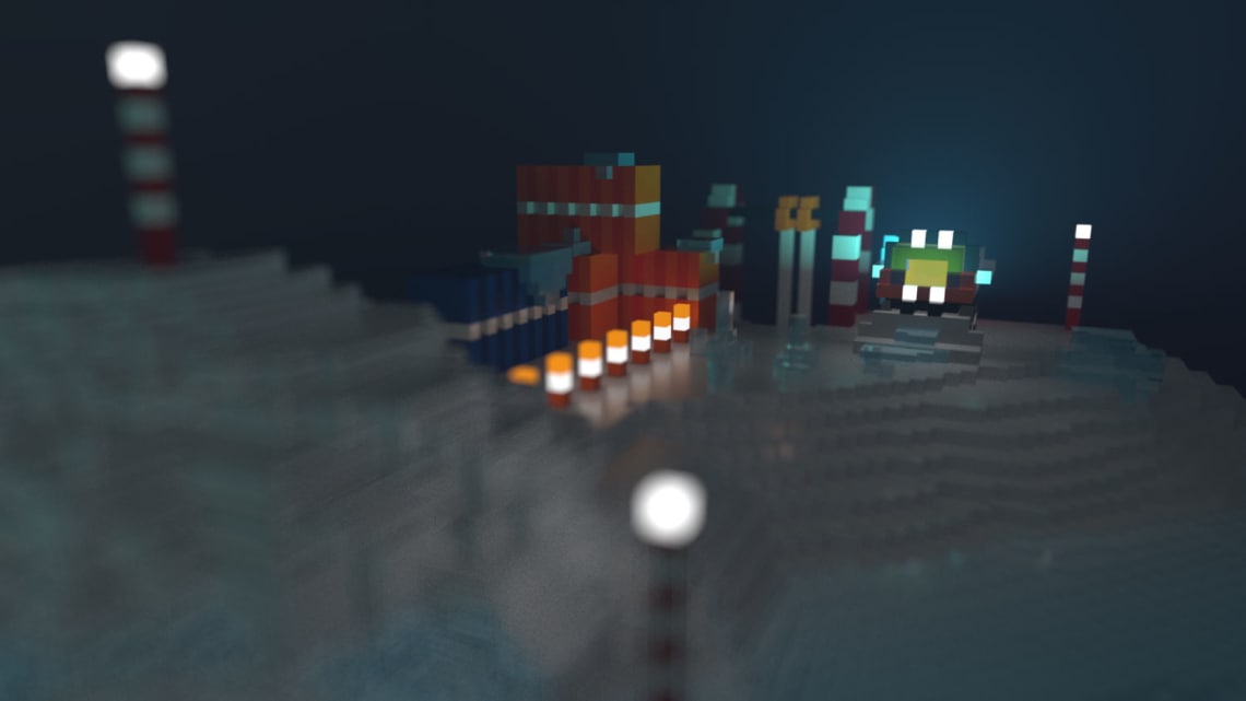 Forage Arctique Conception,Direction Artistique,3D,Voxel
