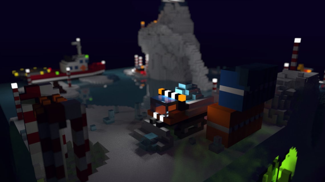 Forage Arctique Conception,Direction Artistique,3D,Voxel