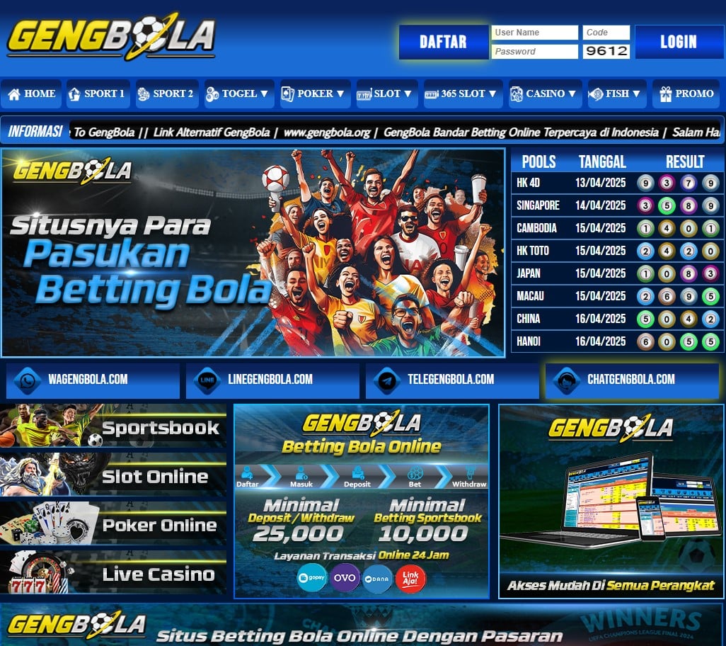 Daftar Situs Parlay Pasukan--GengBola Bonus Event Mix Parlay Terbesar