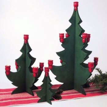 Julgran 9 lys 33cm Spegels