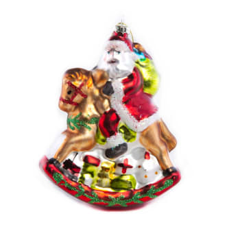 Hengepynt nisse på gyngehest