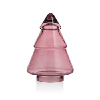 Hadeland Glassverk – Tre i glass, rosa 12,7 cm