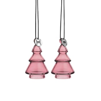 Hadeland Glassverk – Glassheng Gran rosa 2 pk