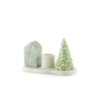 Porsgrunds Porselænsfabrik – Lysestake Hus og Tre