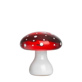 Hadeland Glassverk – Fluesopp Rød 7,2 cm