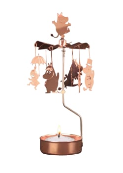 Mummifamilien i kobber – lysestake / dekor