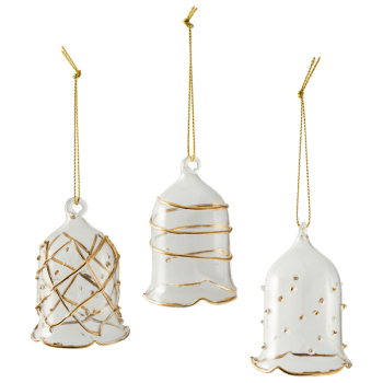 Villeroy & Boch – Julekuler i glass, Sett á 3 klokker