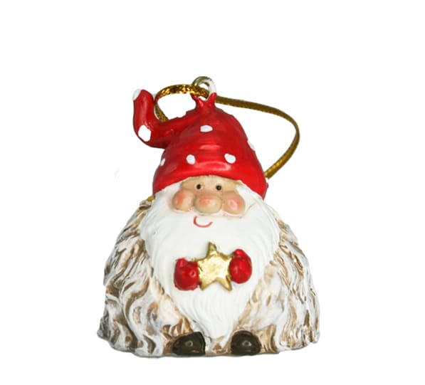 Hengepynt nisse med gullstjerne