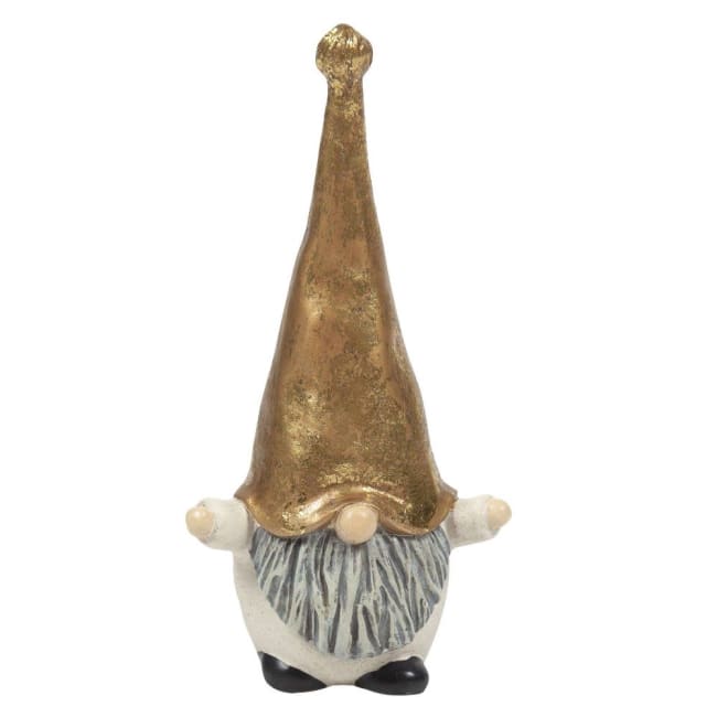 Nissen Hugo hvit/gull 11,5cm