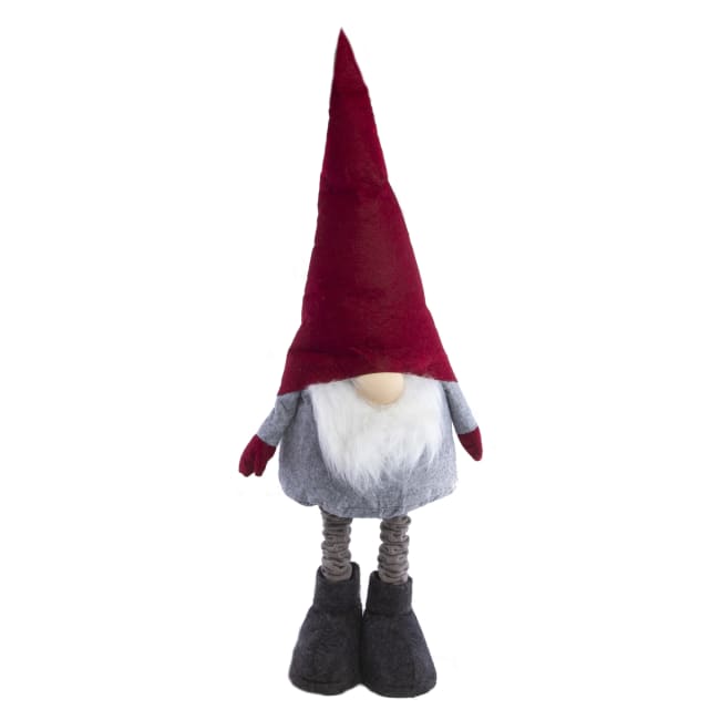 Nisse grå med rød lue 64-94cm