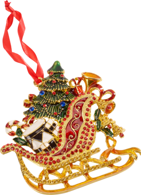 Winter collage julepynt slede 12 cm Villeroy