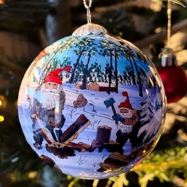 Julekule håndmalt Julen 2024