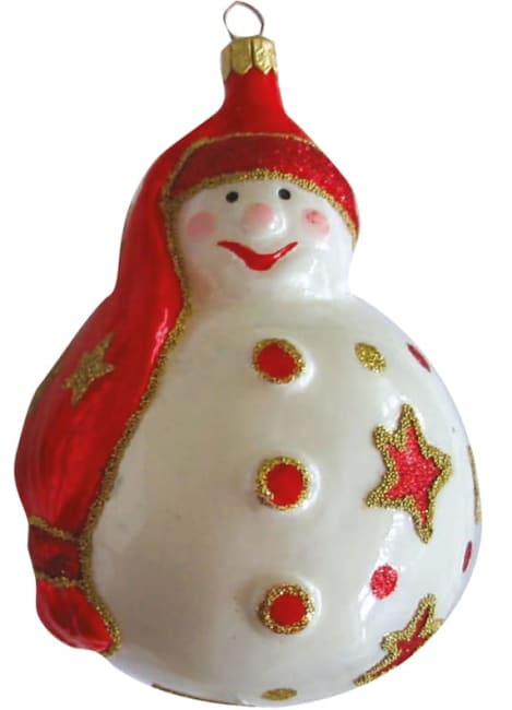 Snømann porselen 12cm