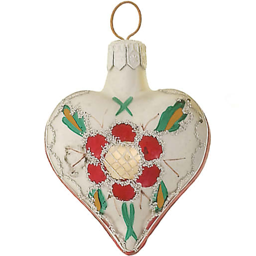 Hjerte Kashubian rød 8cm