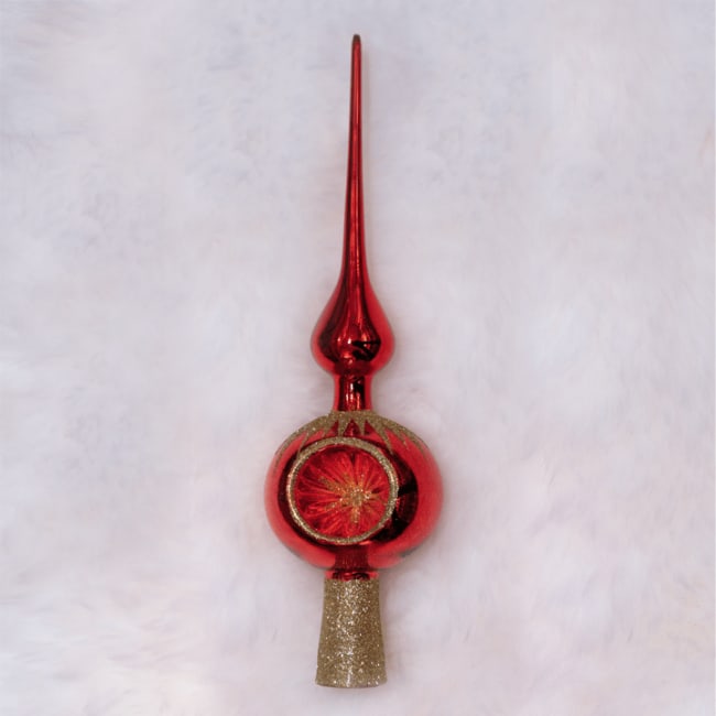 Spir rød/gull shiny med refl