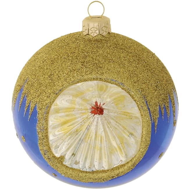 Kule Golden cap blå 1refl 6cm