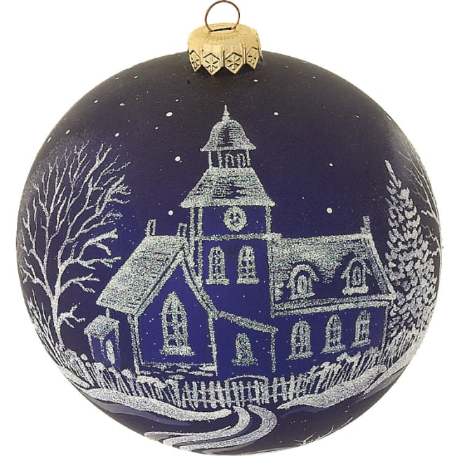 Kule kirke blå matt 10cm
