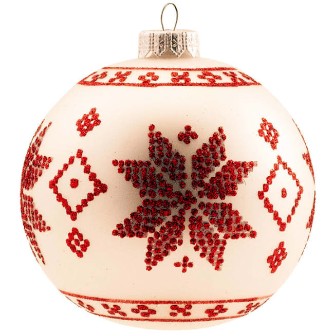 Kule Selburose hvit 8 cm