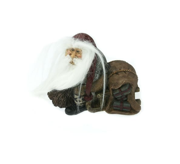 Nisse med kjelke og gaver