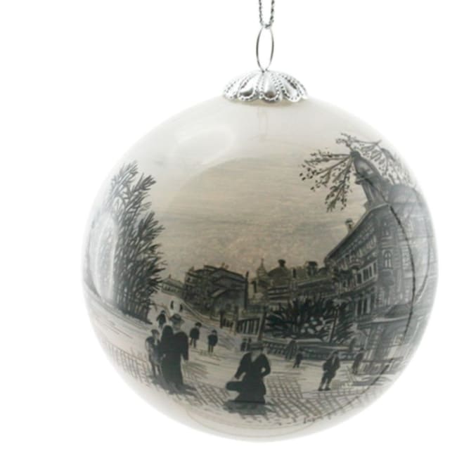 Julekule, håndmalt, Ole Bulls Plass, Bergen