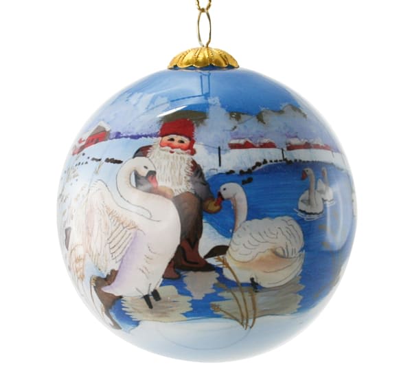 Julekule nisser og svaner