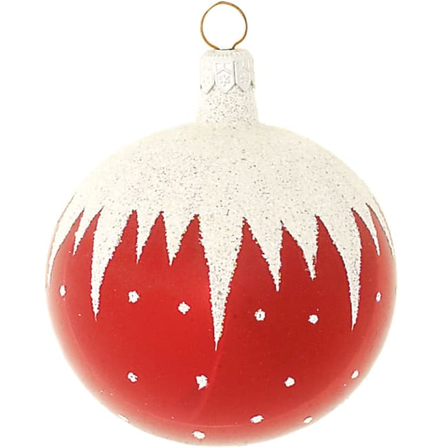 Julekule rød 8 cm