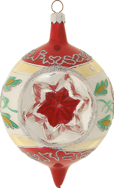 Oval kule Kashubian rød 10cm