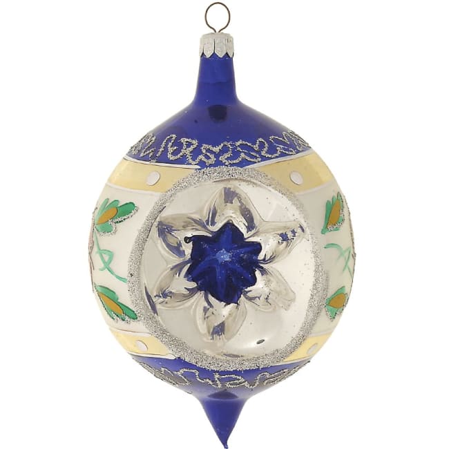 Oval kule Kashubian blå 6cm