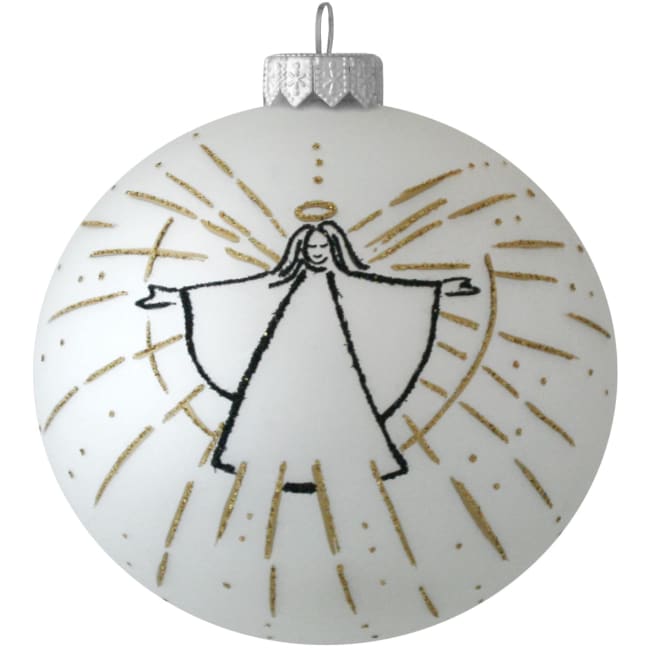 Kule engel hvit 10 cm