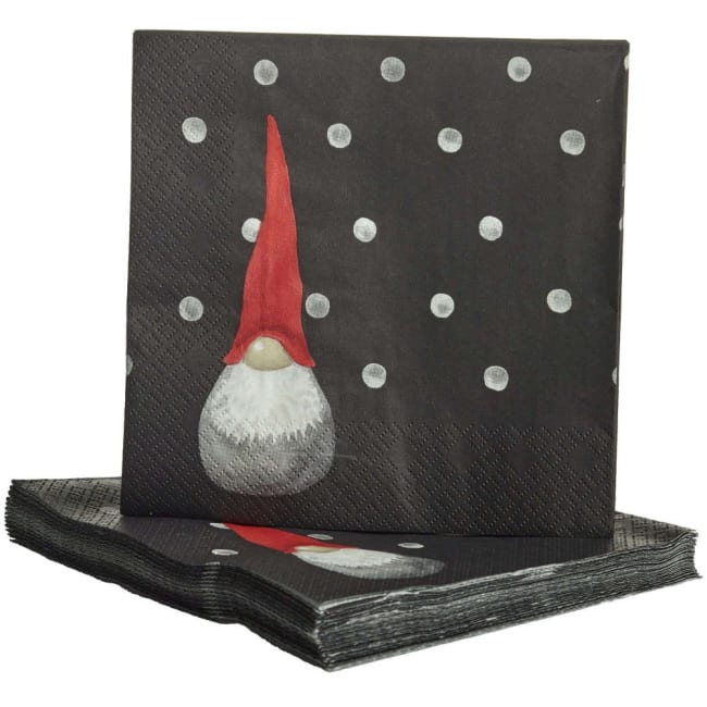 Servietter dekornissen 1 nisse 33x33cm