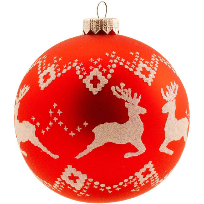 Kule reinsdyr rød 8 cm