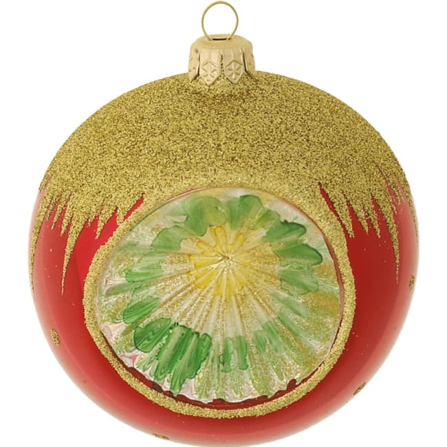 Kule Golden cap rød 1refl 6cm