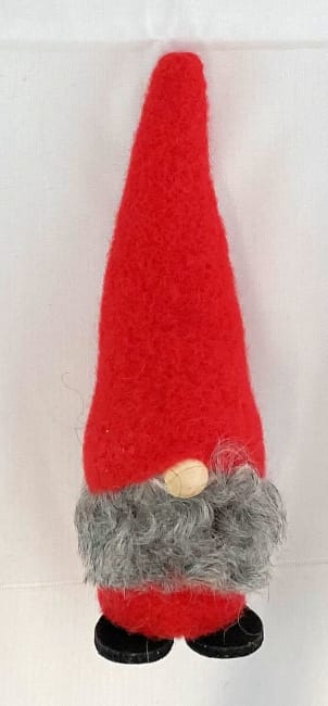 Tomtefar lång luva raud 10cm